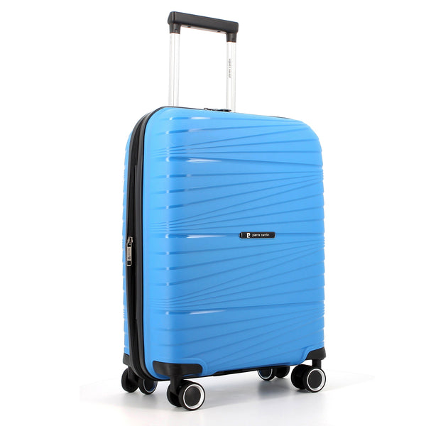 Pierre Cardin Montpellier Hard Case Luggage - Sky Blue (Medium)