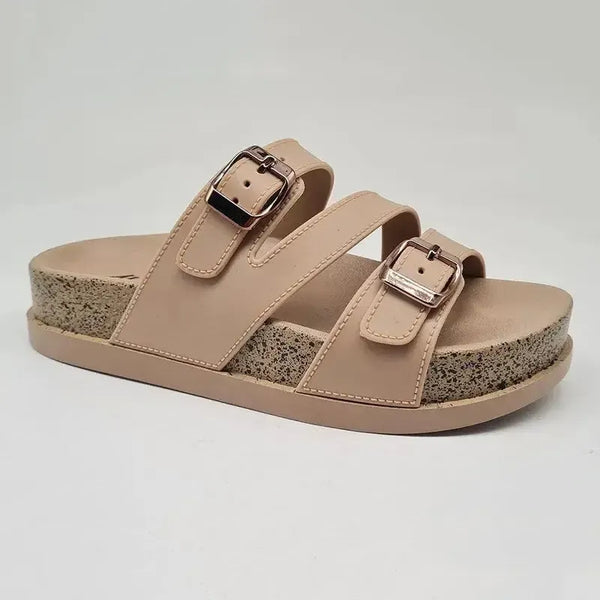 Alessio Asymetric 3 Strap - Nude