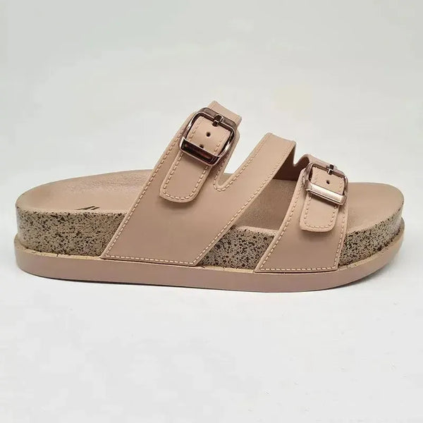 Alessio Asymetric 3 Strap - Nude