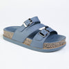 Alessio Asymetric 3 Strap - Petrol Blue