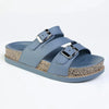 Alessio Asymetric 3 Strap - Petrol Blue