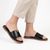 Alessio Flat Sandal - Black