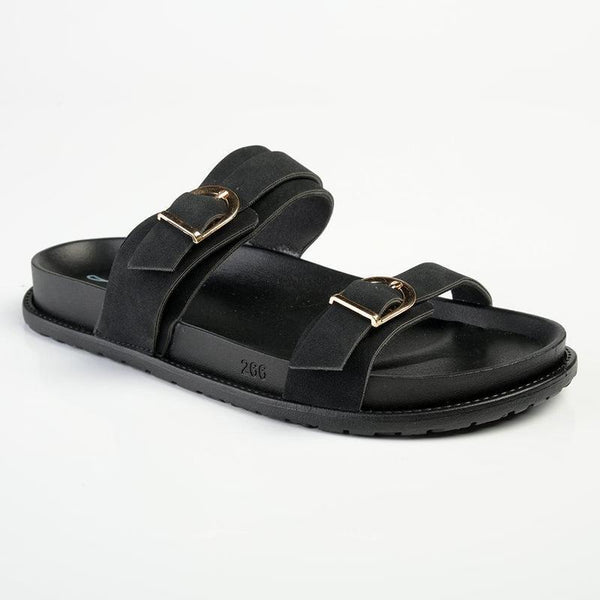 Alessio Jany Push in Sandal - Black-Alessio-Buy shoes online