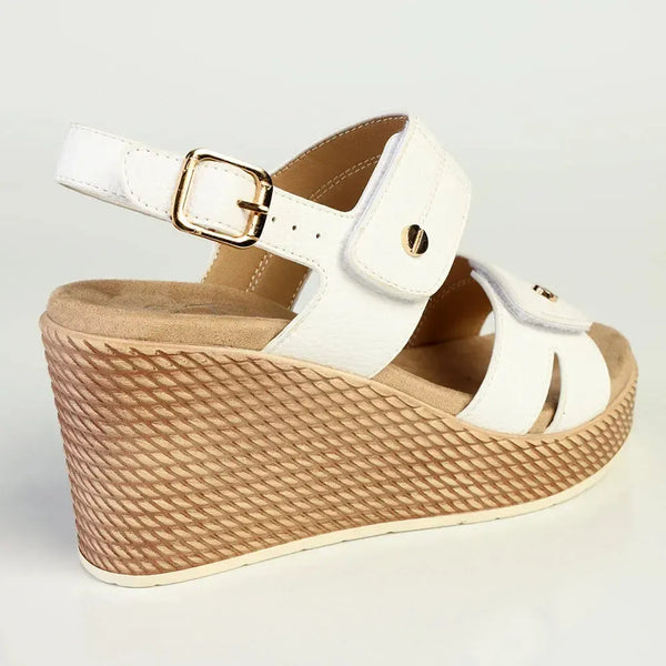 Alessio Ladies Fashion Wedge - White