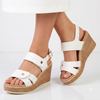 Alessio Ladies Fashion Wedge - White