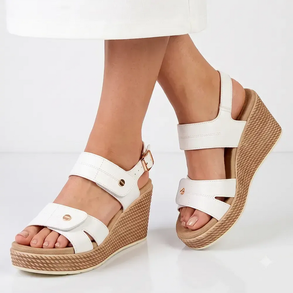 Alessio Ladies Fashion Wedge - White