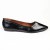 Alessio Pointy Toe Ballerina Flats - Black