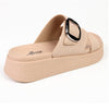 Alessio Push In Platform Sandals - Nude