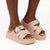 Alessio Push In Platform Sandals - Nude