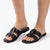Alessio Push In Sandal - Black