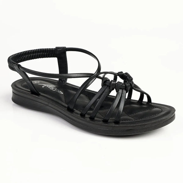 Alessio Strappy Sandal - Black