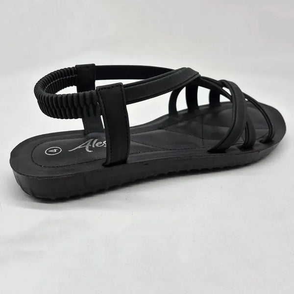 Alessio Strappy Sandal - Black