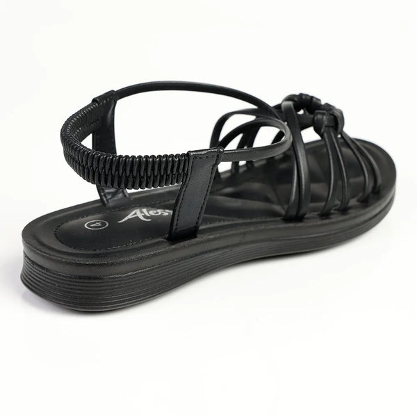 Alessio Strappy Sandal - Black