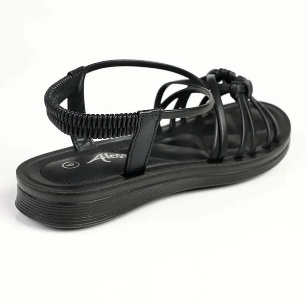 Alessio Strappy Sandal - Black