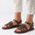 Alessio Strippy Sandal - Chocolate Combo