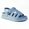 Alessio Three Strap Sling Footbed Sandal - Blue