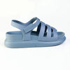 Alessio Three Strap Sling Footbed Sandal - Blue