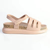 Alessio Three Strap Sling Footbed Sandal - Nude