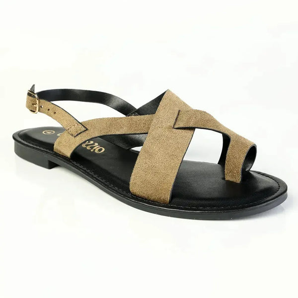 Alessio Toe Post Flast Sandal - Olive/Black