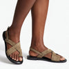 Alessio Toe Post Flast Sandal - Olive/Black