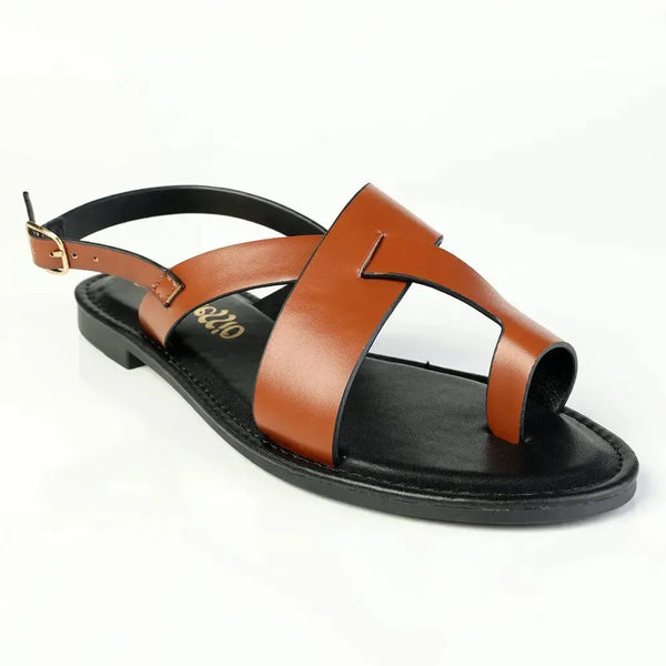 Alessio Toe Post Flast Sandal - Tan