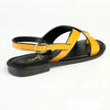Alessio Toe Post Flast Sandal - Yellow