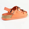 Alessio Two Buckle Sling Jelly Burk Sandal - Orange