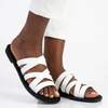 Bucci ladies Flat Push In Sandal - White