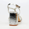 Butterfly Feet Amelle1 Block Heel Sandals - Silver