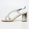 Butterfly Feet Amelle1 Block Heel Sandals - Silver