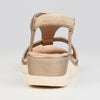 Butterfly Feet Camille 1 T-Bar Wedge Sandals - Champagne