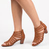 Butterfly Feet Carol 2 Caged Sandals - Tan