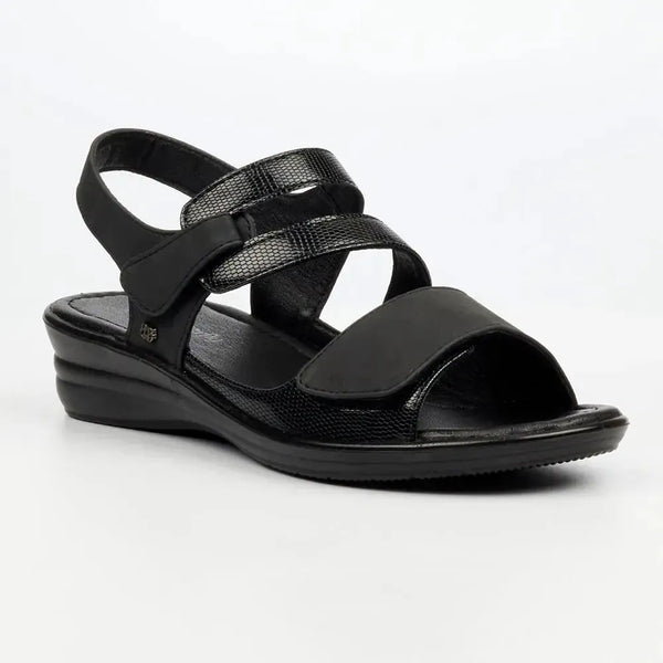 Butterfly Feet Chrissy 4 Wedge Sandal - Black