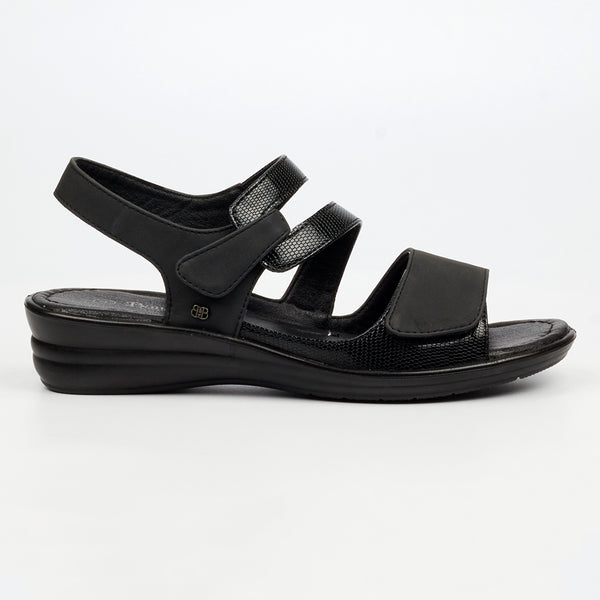 Butterfly Feet Chrissy 4 Wedge Sandal - Black