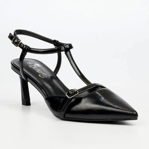 Butterfly Feet Elisha Closed Toe Slingback - Black