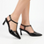 Butterfly Feet Elisha Closed Toe Slingback - Black