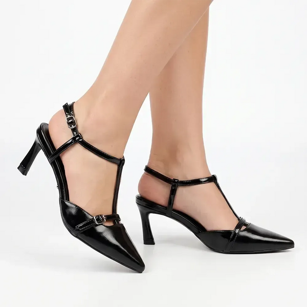 Butterfly Feet Elisha Closed Toe Slingback - Black