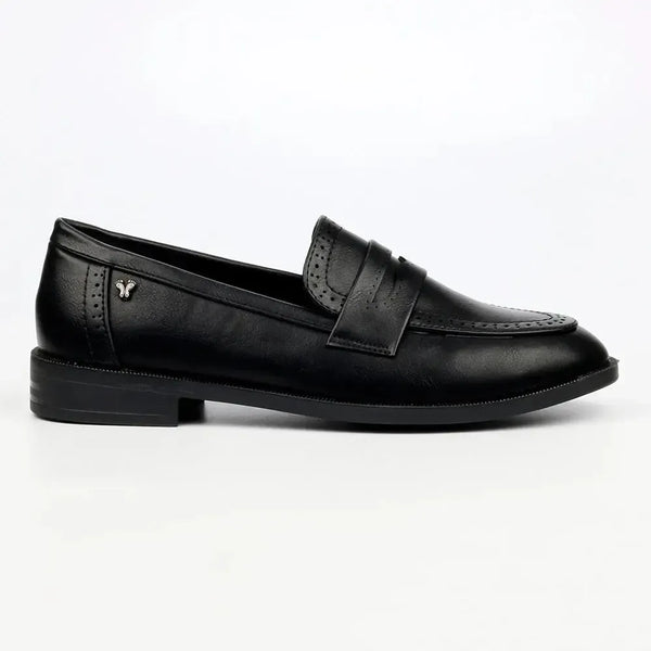Butterfly Feet Emeree 1 Loafer With Saddle - Black