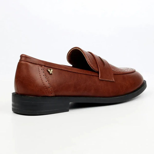 Butterfly Feet Emeree 1 Loafer With Saddle - Tan