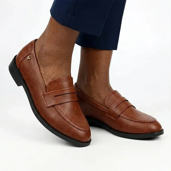 Butterfly Feet Emeree 1 Loafer With Saddle - Tan