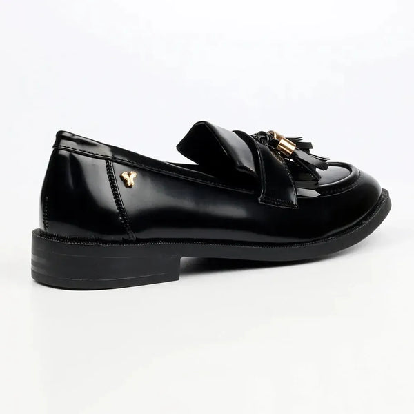 Butterfly Feet Emeree 2 Loafer With Saddle,Fringe,Tassle - Black