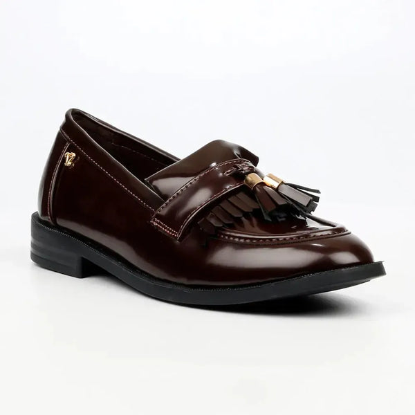 Butterfly Feet Emeree 2 Loafer With Saddle,Fringe,Tassle - Chocolate