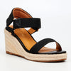 Butterfly Feet Escada 1 Espadrille Wedge Sandals - Black
