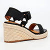 Butterfly Feet Escada 1 Espadrille Wedge Sandals - Black