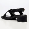 Butterfly Feet Esmee 1 Block Heel Sandals - Black