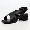 Butterfly Feet Esmee 1 Block Heel Sandals - Black