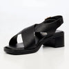 Butterfly Feet Esmee 1 Block Heel Sandals - Black