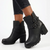 Butterfly Feet Ester 8 Twin Buckle Block Heel - Black
