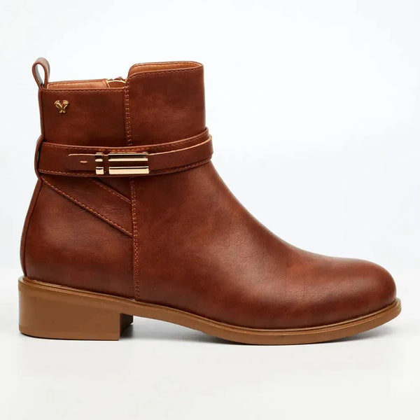 Butterfly Feet Huda 23 Faux Leather Boot - Tan