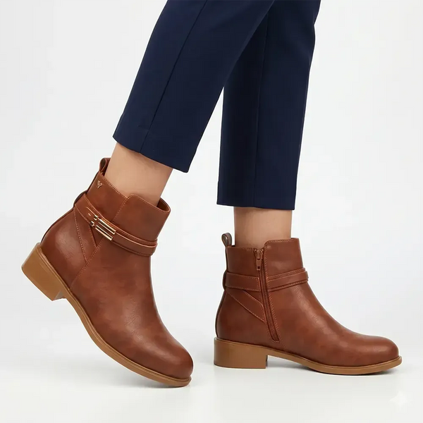 Butterfly Feet Huda 23 Faux Leather Boot - Tan